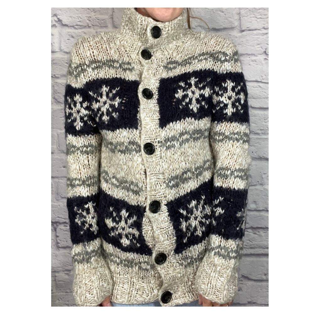 Y2K Telluride Clothing Wool and Acrylic Blend Nordic Style Cardigan - Picture 2 of 9